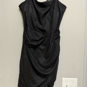 Chic Black Asymmetrical Dress